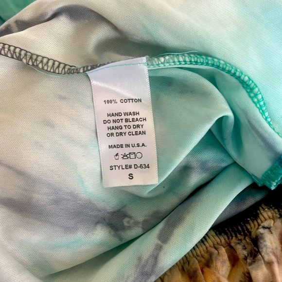 SAGE -Elegant Blue Tie-Dye Maxi Dress - Picture 7 of 7